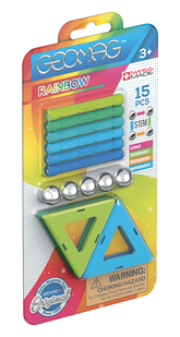 Geomag set magnetic 15 piese Rainbow Cold, 366